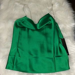 NWT cowl neck satin top